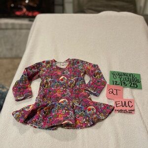 Colorful Long long sleeve Handmade Disney Tunic Top for Toddler girls 2T